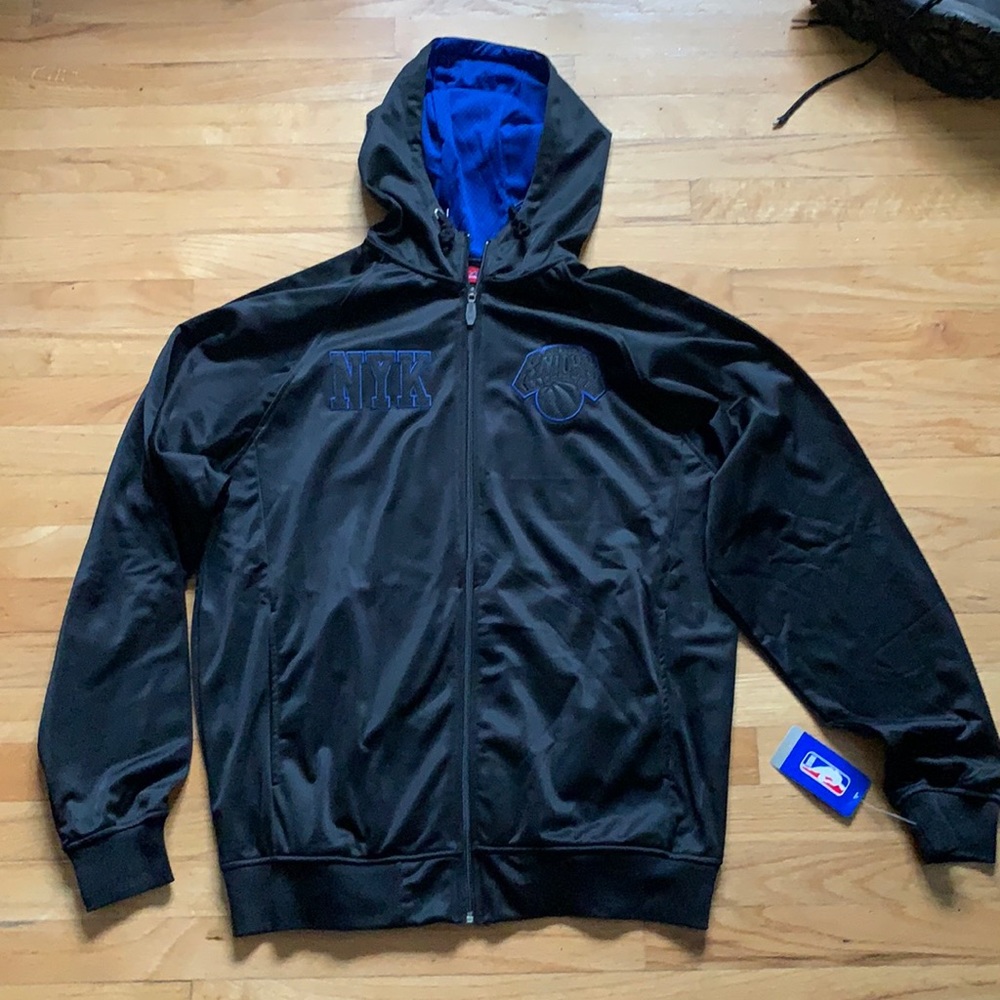 NWT NBA- NY Knicks Hooded Full Zip Jacket- Size XLT